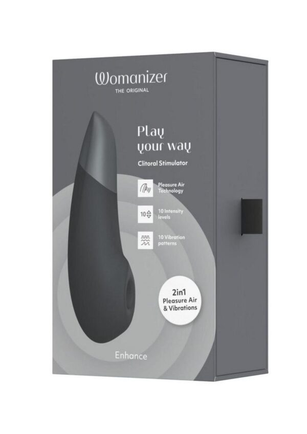 Womanizer Enhance Rechargeable Silicone Clitoral Stimulator - Black