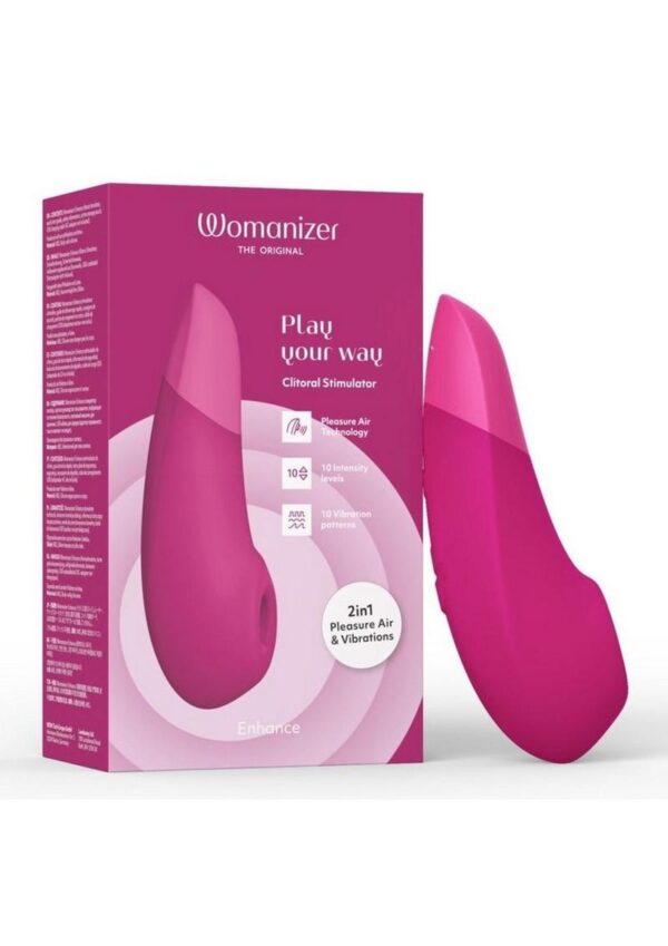 Womanizer Enhance Rechargeable Silicone Clitoral Stimulator - Vibrant Pink