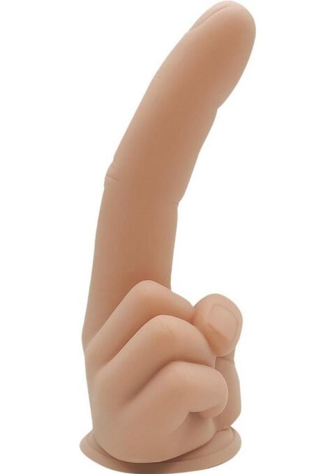 Finger Fest Trigger Silicone Dildo - Vanilla